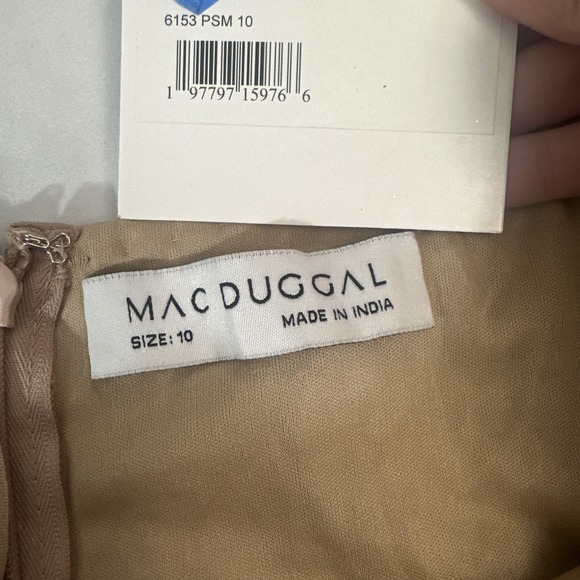 NWT MAC DUGGAL [ 10 ] 6153 Sleeveless Floral Paillette Embellish Mesh Gown S1941 - Picture 7 of 15